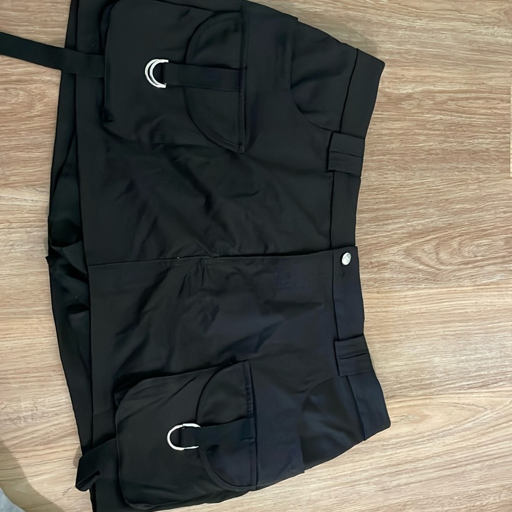 Shein mini cargo skirt with shorts underneath